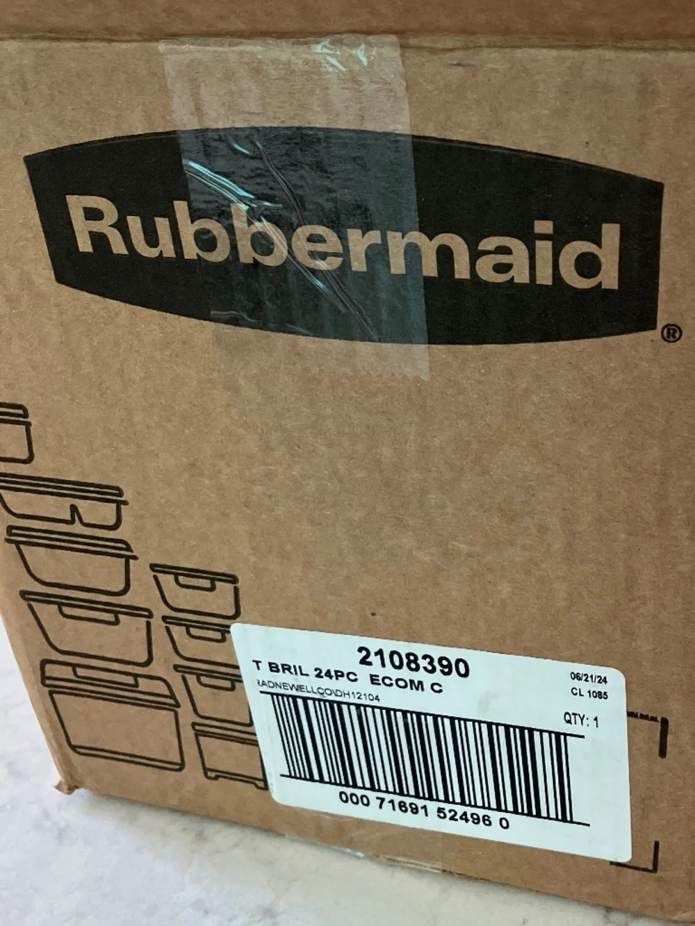 NEW Rubbermaid Brilliance BPA-Free Food Storage Containers, 24-Piece Set